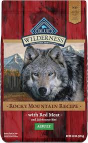 Blue Buffalo Wilderness Rocky Mountain Recipe High-Protein Adult Dry Dog Food, Made in the USA with Natural Ingredients Plus Wholesome Grains, Red Meat, 4.5-lb. Bag