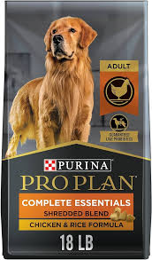 Purina Pro Plan High Protein Dog Food With Probiotics for Dogs, Shredded Blend Chicken & Rice Formula - 18 lb. Bag